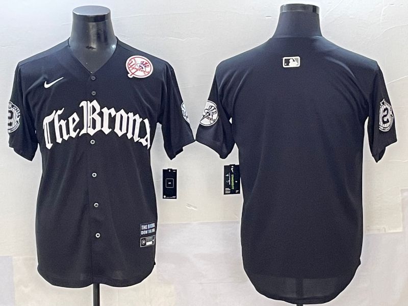 Men 2025 New York Yankees Blank Black Five generations Joint Name Nike MLB Jersey style 2->new york yankees->MLB Jersey